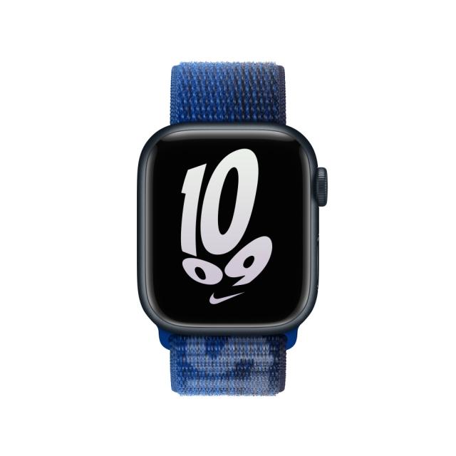 Каишка за часовник Apple Watch 41mm Game Royal/Midnight Navy Nike Sport Loop
