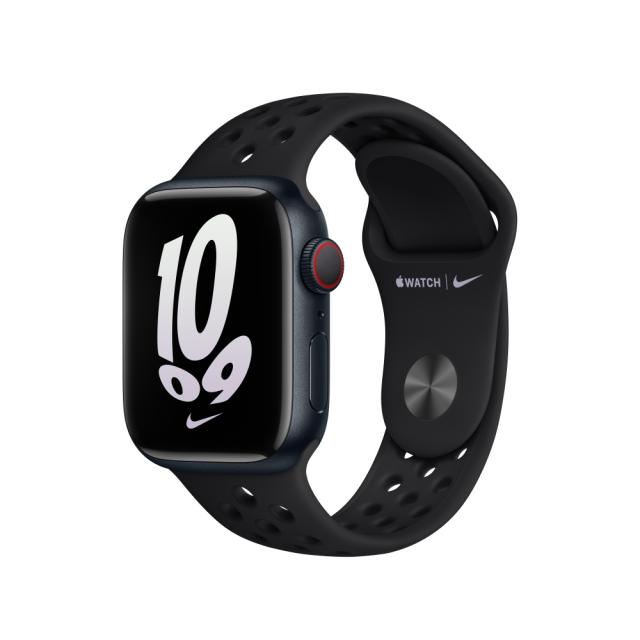 Каишка за часовник Apple Watch 41mm Black/Black Nike Sport Band