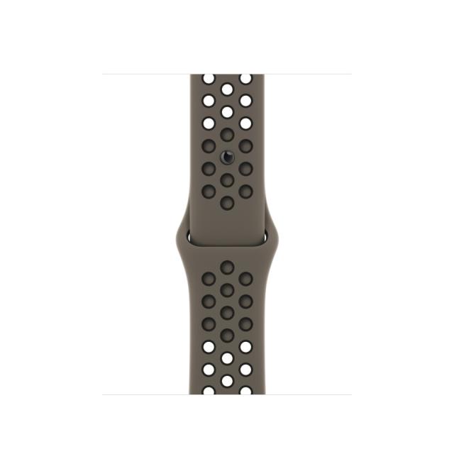 Каишка за часовник Apple Watch 41mm Olive Grey/Black Nike Sport Band