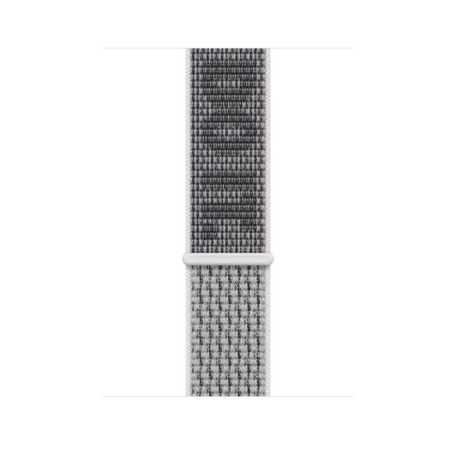 Каишка за часовник Apple Watch 45mm Summit White/Black Nike Sport Loop