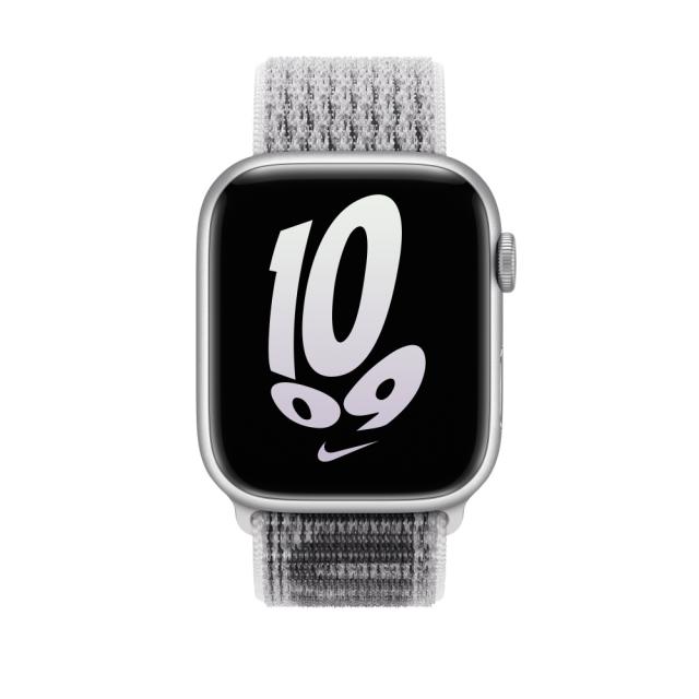 Каишка за часовник Apple Watch 45mm Summit White/Black Nike Sport Loop