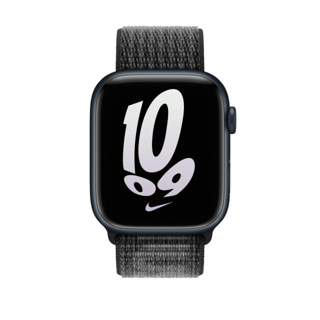 Каишка за часовник Apple Watch 45mm Black/Summit White Nike Sport Loop