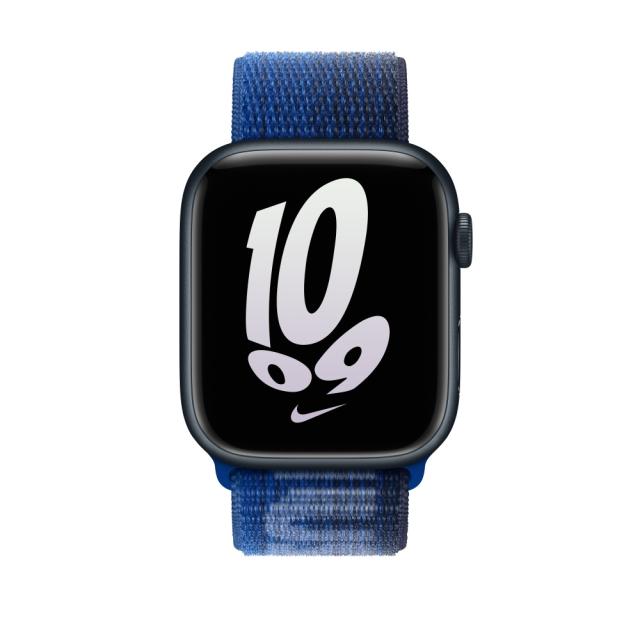 Каишка за часовник Apple Watch 45mm Game Royal/Midnight Navy Nike Sport Loop