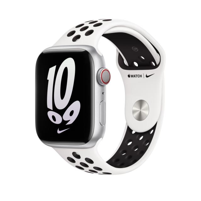 Каишка за часовник Apple Watch 45mm Summit White/Black Nike Sport Band