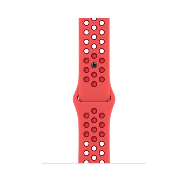 Каишка за часовник Apple Watch 45mm Bright Crimson/Gym Red Nike Sport Band