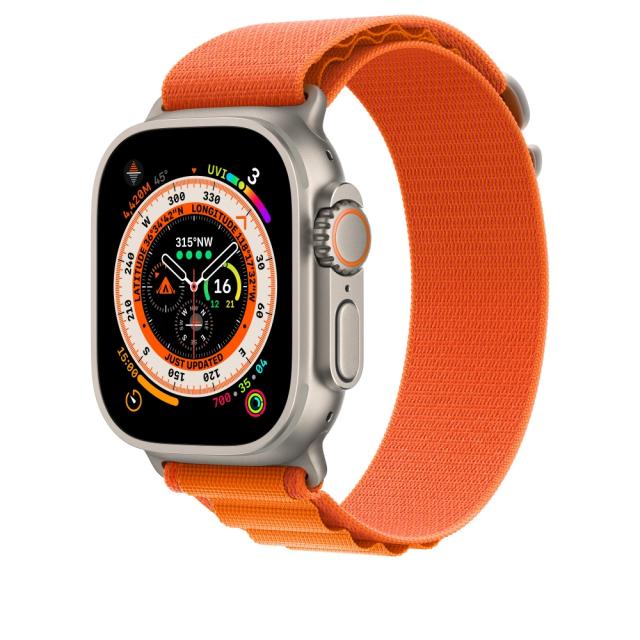 Каишка за часовник Apple Watch 49mm Orange Alpine Loop - Small
