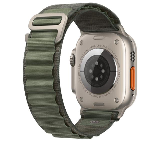 Каишка за часовник Apple Watch 49mm Green Alpine Loop - Medium