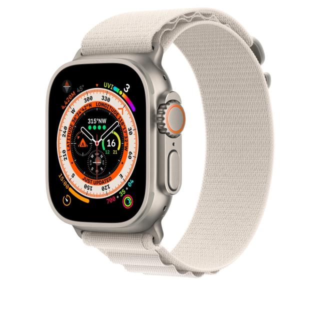 Каишка за часовник Apple Watch 49mm Starlight Alpine Loop - Small