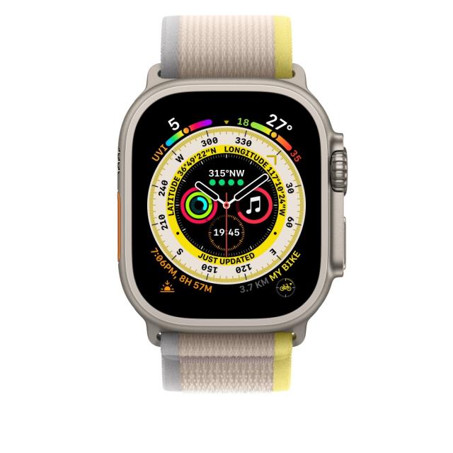 Каишка за часовник Apple Watch 49mm Yellow/Beige Trail Loop - S/M