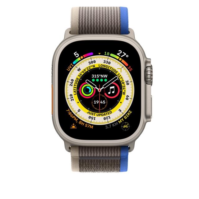 Каишка за часовник Apple Watch 49mm Blue/Gray Trail Loop - S/M