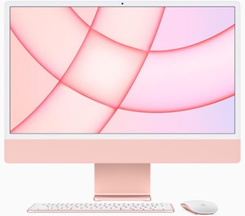 Настолен компютър - всичко в едно Apple 24-inch iMac with Retina 4.5K display: Apple M1 chip with 8-core CPU and 8-core GPU, 512GB - Pink