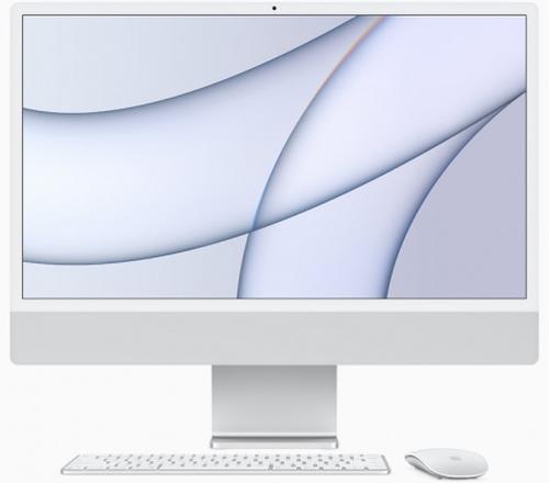 Настолен компютър - всичко в едно Apple 24-inch iMac with Retina 4.5K display: Apple M1 chip with 8-core CPU and 7-core GPU, 256GB - Silver