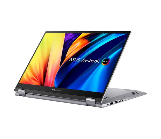 Лаптоп Asus Vivobook S Flip OLED TN3402QA-OLED-KN721W,AMD Ryzen 7 5800H (3.2GHz up to 4.4GHz, 16MB), 14.0" (35.56 cm) OLED ,WQ+ BEND GL 400NITS(HDR) , DDR4 16GB( 8 ON BD.),512GB PCIEG3 SSD, Windows 11