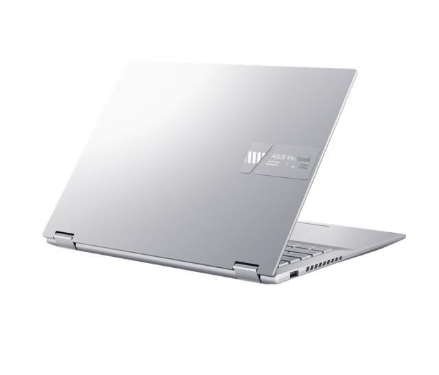 Лаптоп Asus Vivobook S Flip OLED TN3402QA-OLED-KN721W,AMD Ryzen 7 5800H (3.2GHz up to 4.4GHz, 16MB), 14.0" (35.56 cm) OLED ,WQ+ BEND GL 400NITS(HDR) , DDR4 16GB( 8 ON BD.),512GB PCIEG3 SSD, Windows 11