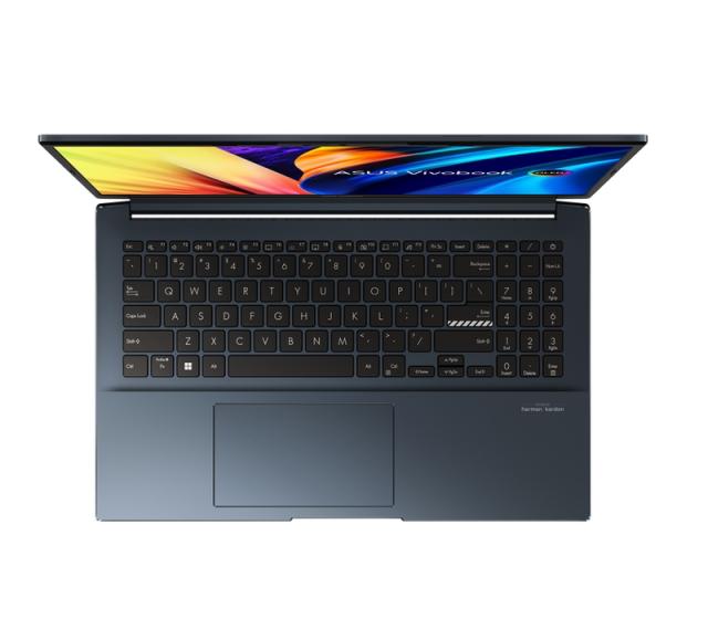 Лаптоп Asus Vivobook Pro 15 OLED M6500QC-OLED-L731X,AMD Ryzen 7 5800H (3.2GHz up to 4.4GHz, 16MB), 15.6"OLED FHD (1920x1080) GL, 400NITS(HDR) ,DDR4 16GB(ON BD) NVIDIA GeForce RTX 3050 4GB GDDR6,1TB PCIEG3 SSD, Windows 11 Pro, Ilim kbd., Blue
