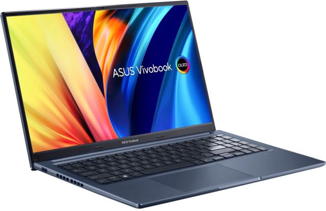 Лаптоп Asus Vivobook 15X OLED M1503IA-OLED-L521W, AMD Ryzen 5 4600H 3.0 GHz(16M Cache, up to 4.0GHz) 15.6" OLED FHD (1920x1080)400nits,16GB DDR4 (8ON BD.),512G PCIEG3 SSD,AMD Radeon GraphicWindows 11, Kbd., Quiet Blue