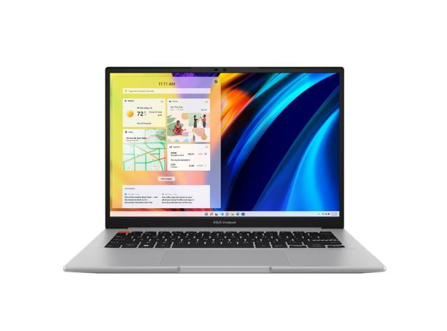 Лаптоп Asus Vivobook S OLED M3502QA-OLED-MA522W, AMD Ryzen 5 5600H 3.3 GHz(16M Cache, up to 4.3GHz) 15.6" OLED (2880X1620) GL, 120 Hz, 550nits,16GB DDR4 (8ON BD.),512G PCIEG3 SSD,AMD Radeon GraphicWindows 11,Backlit Kbd.,Neutral Grey
