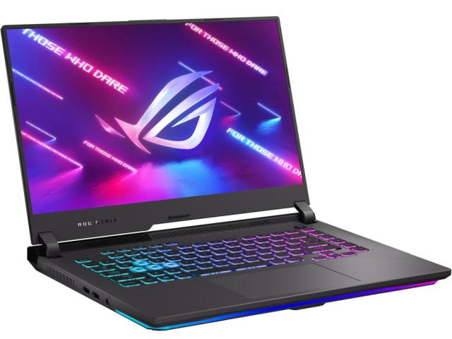 Лаптоп Asus ROG Strix G15 G513IC-HN039, AMD Ryzen 7 4800H(8-core/16-thread, 12MB Cache, 4.2 GHz), 15.6" FHD(1920x1080,16:9) 144Hz, 16GB DDR4 3200MHz(2*8GB), PCIE NVME 1TB M.2 SSD, NVIDIA GeForce RTX 3050 4GB GDDR6, Wi-Fi 6, 4-zone RGB Kbd, no OS, Ecl