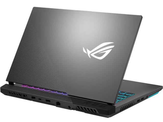 Лаптоп Asus ROG Strix G15 G513IC-HN039, AMD Ryzen 7 4800H(8-core/16-thread, 12MB Cache, 4.2 GHz), 15.6" FHD(1920x1080,16:9) 144Hz, 16GB DDR4 3200MHz(2*8GB), PCIE NVME 1TB M.2 SSD, NVIDIA GeForce RTX 3050 4GB GDDR6, Wi-Fi 6, 4-zone RGB Kbd, no OS, Ecl