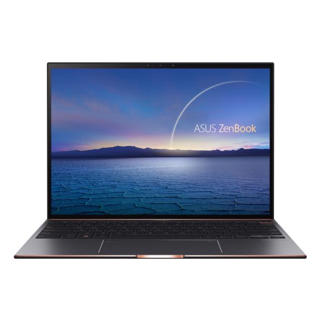 Лаптоп Asus Zenbook S UX393EA-EVO-HK731R, Numpad,Intel Core i7-1165G7(12M Cache, up to 4.7 GHz),13.9" Touch, 500 nits, UHD (3300 x 2200), 16GB LPDDR4X on board,1TB PCIE G3X2 SSD, Intel Iris Plus Graphics,illum. Kbd, Win 10 Pro 64 bit, Sleeve, Black