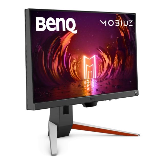 Монитор BenQ MOBIUZ EX240, 23.8", IPS, 1920x1080 FHD, 1ms 165Hz, 99% sRGB, 350 cd/m2, FreeSync Premium, 2x HDMI 2.0, DP, HDRi, treVolo 2x 2.5W speakers, Height Adjustable Stand, USB Hub, Eye-care VESA 100x100, Silver