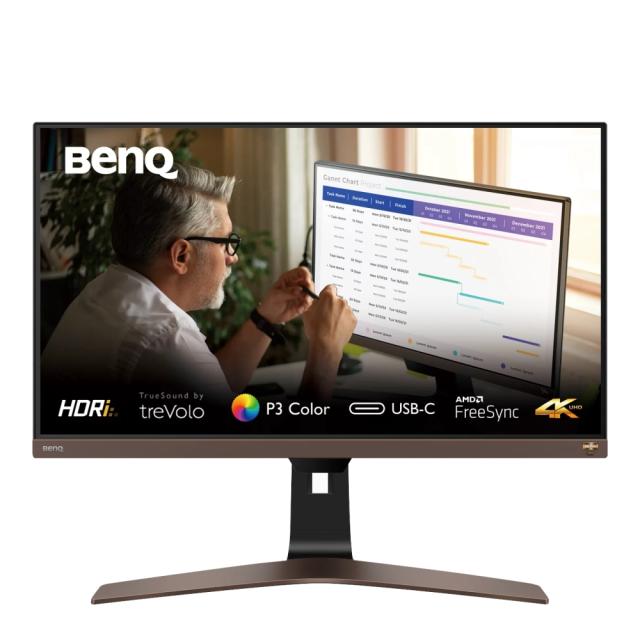 Монитор BenQ EW2880U, 28" IPS, 5ms, 3840x2160 4K, Entertainment, 90% DCI-P3, FreeSync, Rem.Control, HDRi, Flicker-free, B.I.+, LBL, ePaper, 1000:1, 300 cd/m, HDMI (v2.0)x2, DP, USB Type-C(PD60W/ Thunderbolt 3), Speak.3Wx2, Tilt, HAdj.St.100mm, Vesa, 