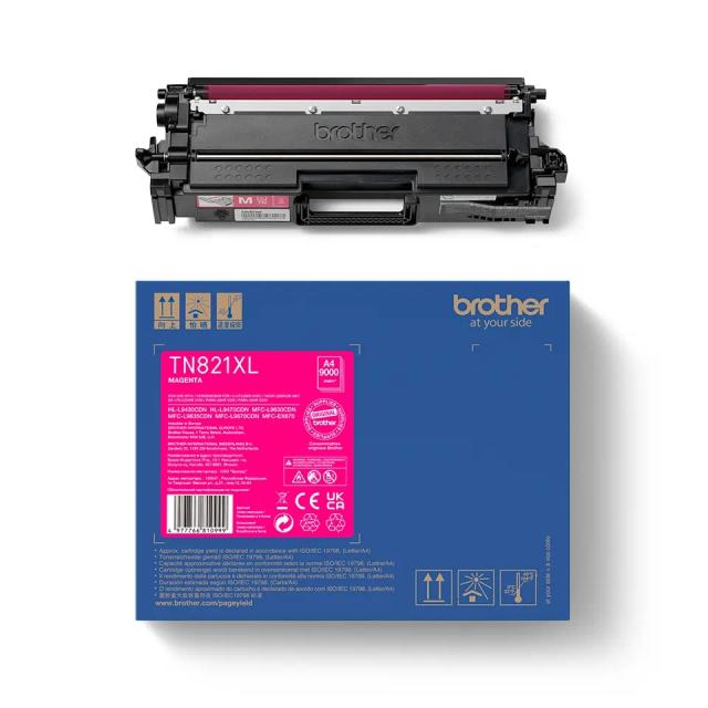 Консуматив Brother TN-821XLM Magenta Toner Cartridge High Yield