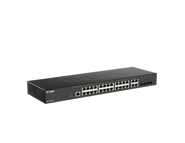 Комутатор D-Link 24-port Gigabit Managed Switch plus 4 Combo 1000BaseT/SFP