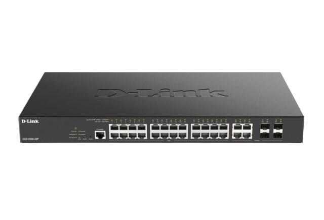 Комутатор D-Link 24-port PoE Gigabit Managed Switch + 4 Combo 1000BaseT/SFP