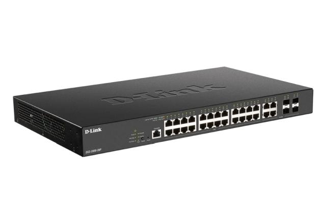 Комутатор D-Link 24-port PoE Gigabit Managed Switch + 4 Combo 1000BaseT/SFP