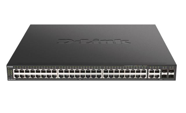 Комутатор D-Link 48-Port Gigabit PoE Managed Switch + 4 Combo 1000BaseT/SFP