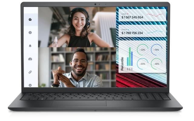 Лаптоп Dell Vostro 3520, Intel Core i7 -1255U (12MB cash up to 4.7 GHz), 15.6" FHD (1920x1080) AG WVA 250nits, 16GB DDR4, 2x8GB, 512GB SSD PCIe M.2, Intel Iris Xe Graphics, IR Cam and Mic, WiFi 6E, FP, SCR, BG KB, 3Y Pro S