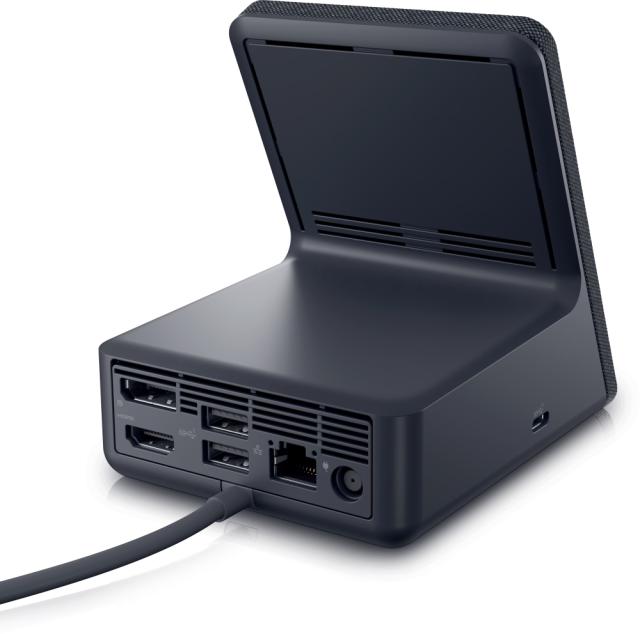 Докинг станция Dell Dual Charge Dock HD22Q, 1x USB Type-C, 4x USB-A, 1x HDMI, 1x DisplayPort, 1x RJ45, Qi безжично зареждане, черно