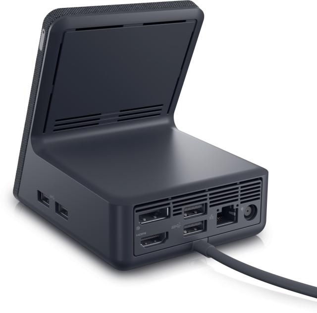 Докинг станция Dell Dual Charge Dock HD22Q, 1x USB Type-C, 4x USB-A, 1x HDMI, 1x DisplayPort, 1x RJ45, Qi безжично зареждане, черно