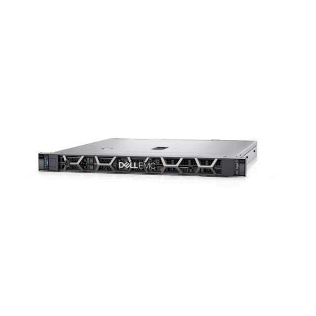 Сървър Dell PowerEdge R350, Chassis 4 x 3.5 HotPlug, Xeon E-2314, 16GB 3200MHz UDIMM ECC, 1x 480GB SSD SATA Read Intensive, Ready Rails, Bezel, Broadcom 5720 Dual Port, PERC H755 Adapter, iDRAC9 Express 15G, Redundant 600W, 3Y Basic Onsite