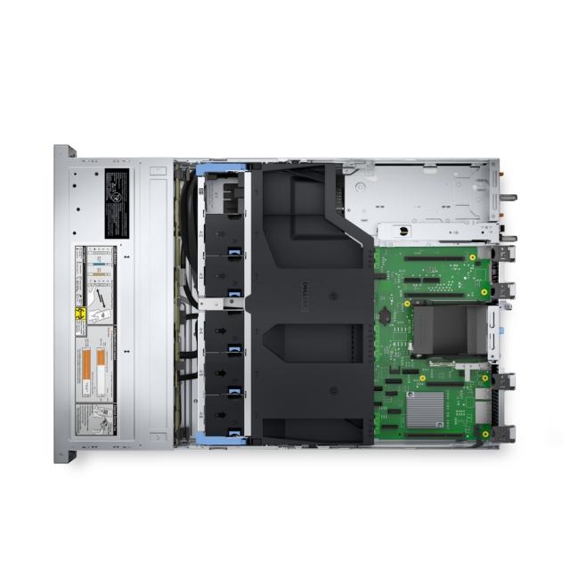 Сървър Dell PowerEdge R550, Chassis 8 x 3.5", Intel Xeon Silver 4309Y, 16GB, 1x480GB SSD SATA Read Intensive, Rails, Bezel, No NIC, Front PERC H755 Front Load, iDRAC9 Enterprise 15G, Redundant 800W, 3Y Basic Onsite