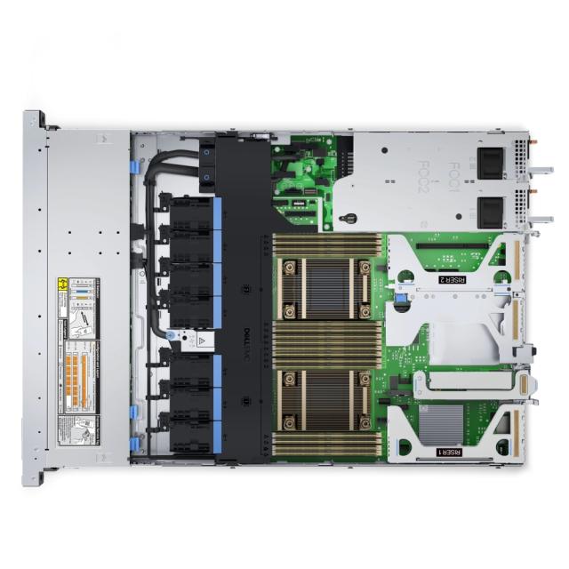 Сървър Dell PowerEdge R650XS, Chassis 8 x 2.5" (SAS, SATA), Intel Xeon Silver 4309Y, 16GB, 1x480GB SATA SSD 2.5", Rails, Bezel, No NIC, Front PERC H755 Front Load, iDRAC9 Enterprise 15G, Redundant 800W, 3Y Basic Onsite