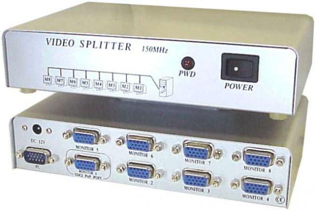 KVM суич ESTILLO MSV1815S, видео сплитер, 8-портов