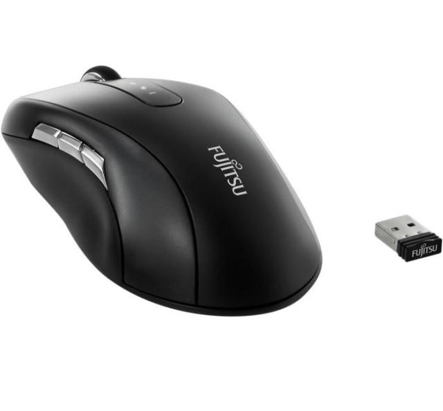 Мишка Fujitsu Wireless Blue LED Mouse WI960, черна