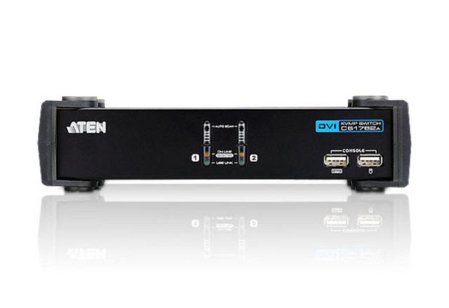 KVMP превключвател, ATEN CS1762A-AT, 2-портов, USB, DVI, Audio