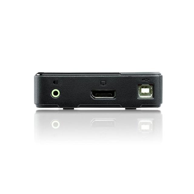 KVM превключвател ATEN CS782DP, 2-портов, USB, DisplayPort, Audio, 4K, Включени кабели