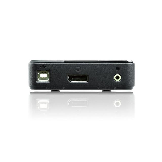 KVM превключвател ATEN CS782DP, 2-портов, USB, DisplayPort, Audio, 4K, Включени кабели