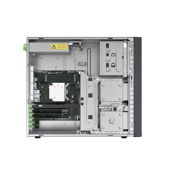 Сървър Fujitsu PRIMERGY TX1330 M5,  Intel Xeon E-2388G, 1x32GB U 3200 2R, Basic 2.5" kit (8x), eLCM Activation License preloaded, Modular PSU 500W, FTS wide / FTS