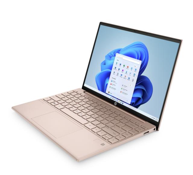 Лаптоп HP Pavilion Aero 13-be1017nn Pale Rose Gold, Ryzen 7-5825U(2Ghz, up to 4.5GHz/16MB/8C), 13.3" WUXGA AG IPS 400 nits, 16GB DDR4 on-board, 512GB PCIe SSD, WiFi a/x + BT5.2, Backlit Kbd, 3 Cell Batt, No SD Reader, FPR, Win 11 Home