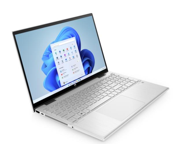 Лаптоп HP Pavilion x360 15-er1003nu Natural Silver, Core i5-1235U(up to 4.4GH/12MB/10C), 15.6" FHD AG IPS Touch + WebCam, 16GB 3200Mhz 2DIMM, 512MB PCIe SSD, WiFI a/x + BT 5.2, FPR, 3C Batt, Win 11 Home