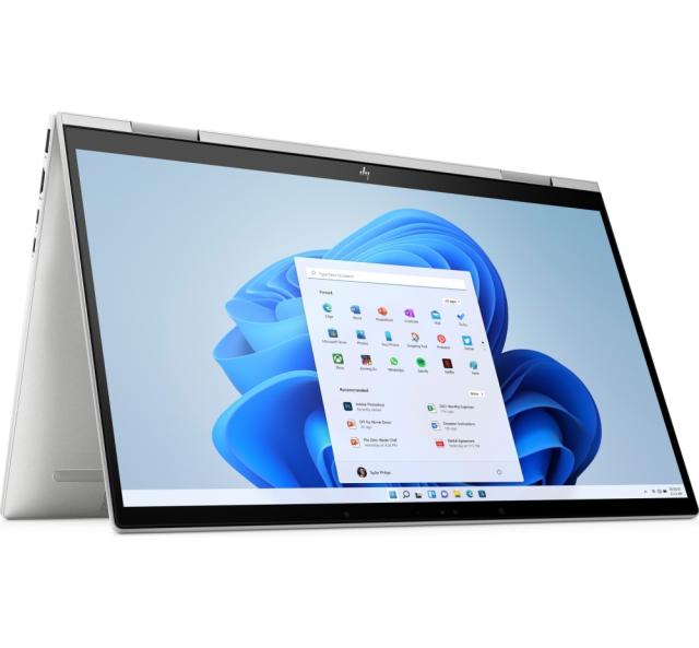 Лаптоп HP Envy x360 15-ew0037nn Natural silver, Core i7-1260P (up to 4.7GH/18MB/12C), 15.6" FHD OLED 400nits Touch, 16GB 3200MHz 2DIMM, 512GB PCIe SSD, WiFi AX211 6E + BT5.2, Backlit Kbd, 3C Batt, Win 11 Home