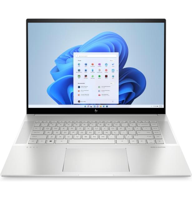 Лаптоп HP Envy 16-h0003nu Natural silver Core i7-12700H (up to 4.7GH/24MB/14C), 16" WQXGA IPS 400 nits, 16GB 4800Mhz 2DIMM, 512GB PCIe SSD, Nvidia GeForce RTX 3060 6GB, WiFi AX211 6E + BT5.2, Backlit Kbd, 6C Batt, Win 11 Home