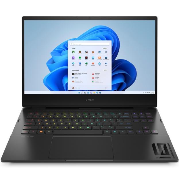 Лаптоп HP Omen 16-k0009nn Shadow Black, Core i5-12500H(up to 4.5GHz/186MB/12C), 16.1" FHD AG IPS 300nits 144Hz, 16GB 4800Mhz 2DIMM, 512GB PCIe SSD, Nvidia GeForce RTX 3060 6GB, WiFi AX411 6E+BT5.2, Backlit Kbd, 64C Batt Long Life, Win 11 Home