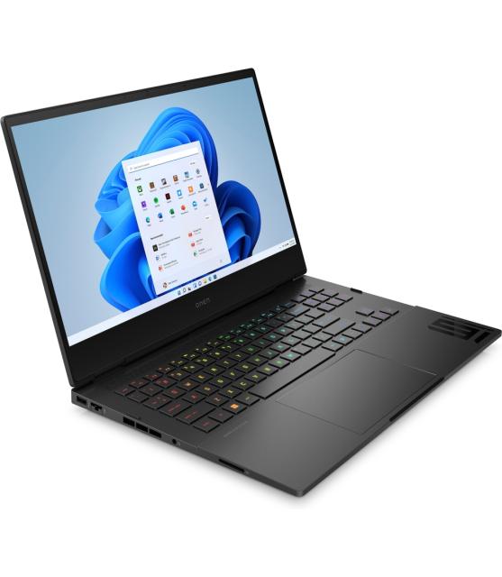 Лаптоп HP Omen 16-k0009nn Shadow Black, Core i5-12500H(up to 4.5GHz/186MB/12C), 16.1" FHD AG IPS 300nits 144Hz, 16GB 4800Mhz 2DIMM, 512GB PCIe SSD, Nvidia GeForce RTX 3060 6GB, WiFi AX411 6E+BT5.2, Backlit Kbd, 64C Batt Long Life, Win 11 Home