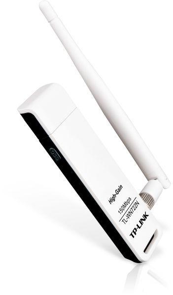 Безжичен Wireless адаптер TP LINK TL-WN722N, 2.4Ghz, 802.11n/g/b, USB 2.0